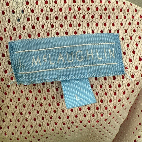 J. McLaughlin Swim Trunks Seahorse Drawstring Waist Sz L Pink Shorts Preppy - Picture 2 of 13